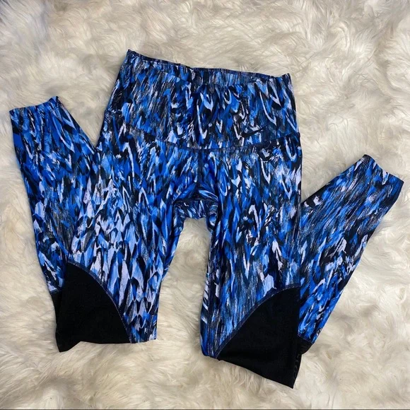 Nike Dri-Fit Leggings w/ Mesh Panels - Picture 1 of 6